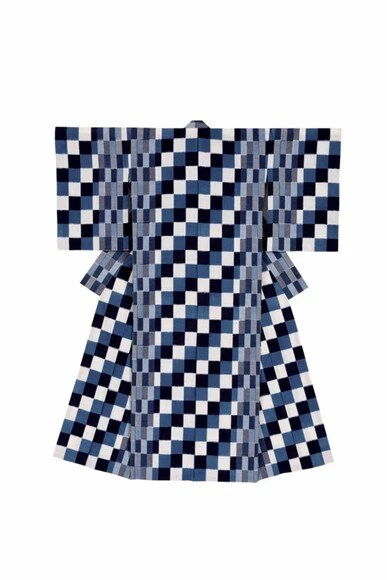 Kimono of Kurume Kasuri 
