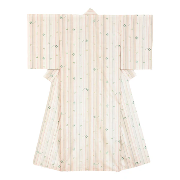 Kimono of Tsumugi  with Kasuri "A Letter from the Fields"