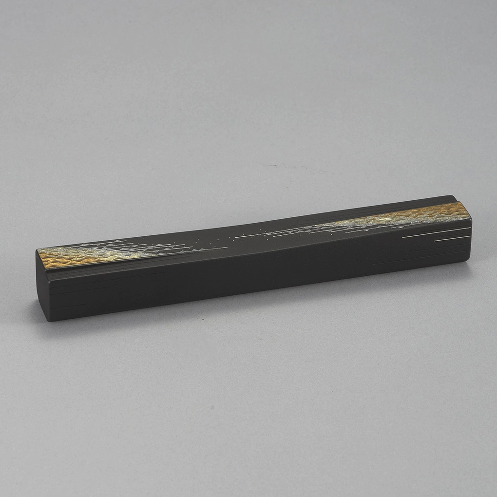 photo Iron Paper Weight with Design in Damascene Inlay "Light on Water"