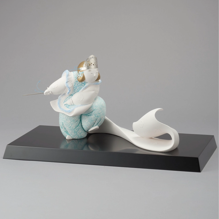 写真：陶彫彩色「清流」