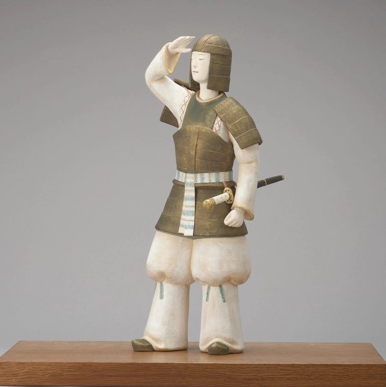 photo Ceramic Sculpture with Polychromy "Soldier"