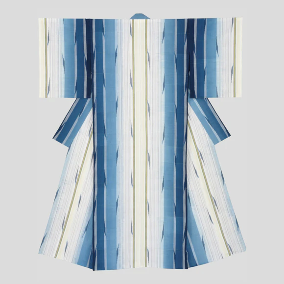 Kimono with Kasuri 