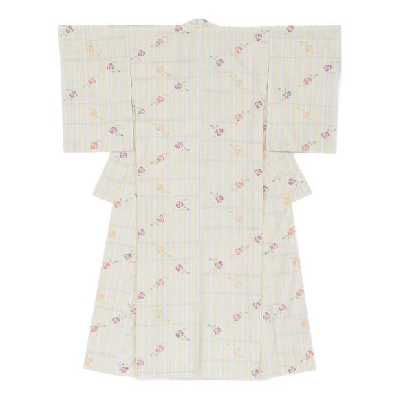 紬織絣着物「野原からの便り」(金﨑 浩子)｜ギャラリージャパン