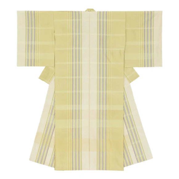 Kimono of float weave cloth "Spring field"