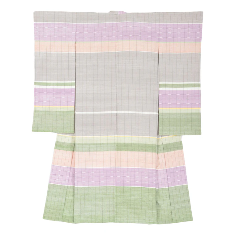 photo Kimono of Tsumugi "Spring Field"