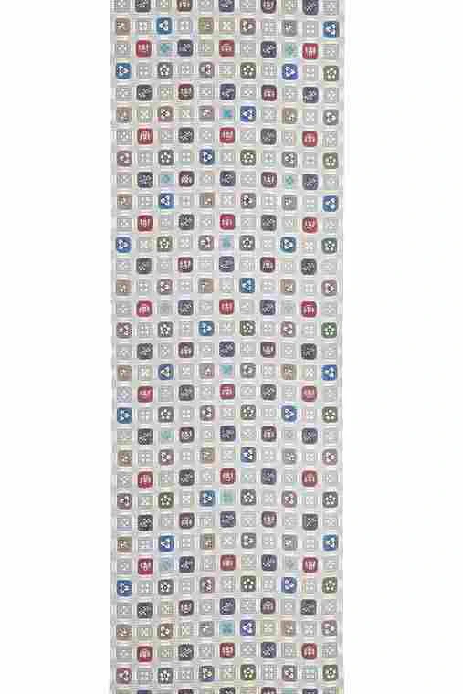 photo 琉球紅型全通帯「パズル」