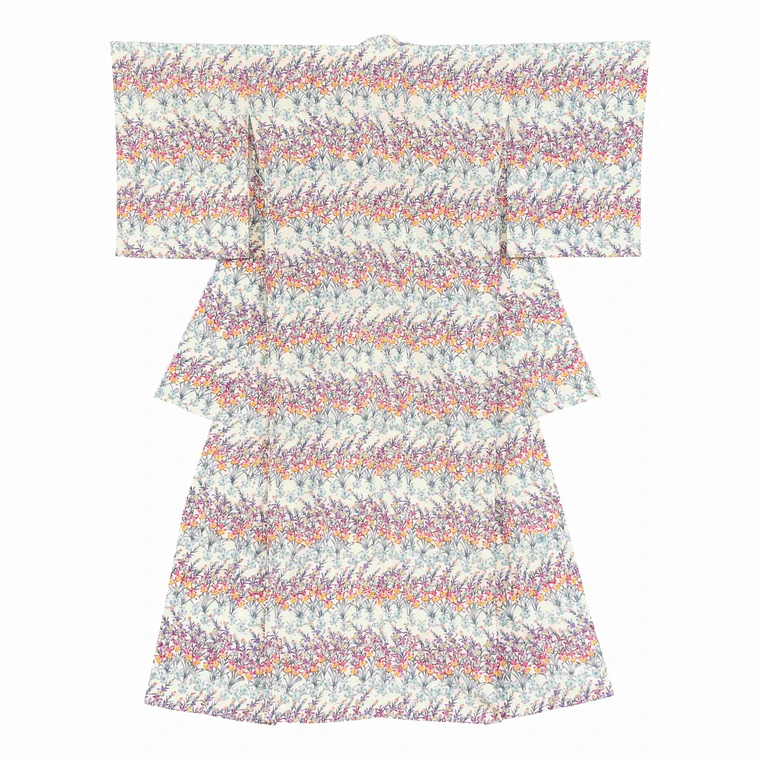 photo 型絵染着物「faires songs」