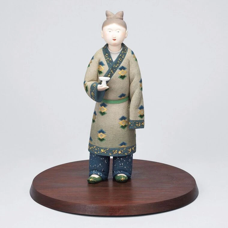 photo 陶彫彩色紙貼「緑影」