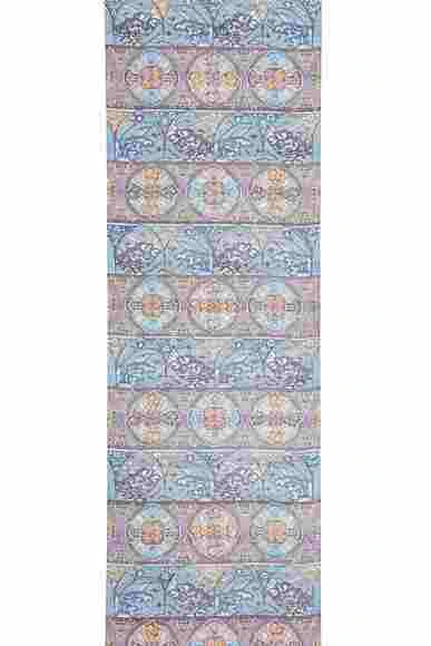 Fully Patterned Obi Sash with Design in Bingata 