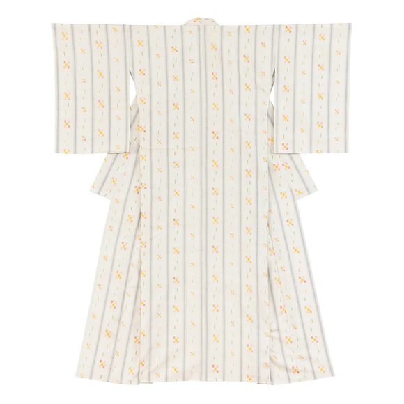 紬織絣着物「野原からの便り」(金﨑 浩子)｜ギャラリージャパン