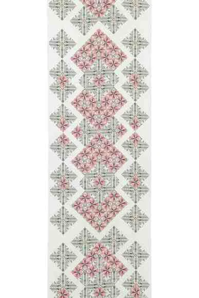 Kimono with Sarasa Pattern in Woodblock Printing 