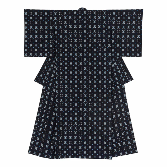 Kimono of Kurume Kasuri "Refreshing Breeze"