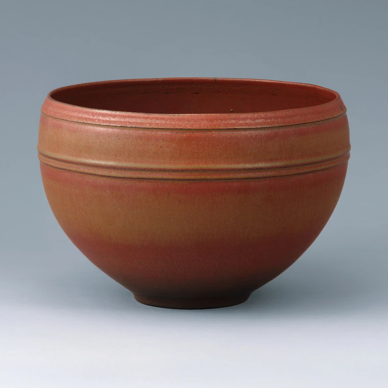 photo Agano Flower Vase with Yake (Burnt) Glaze