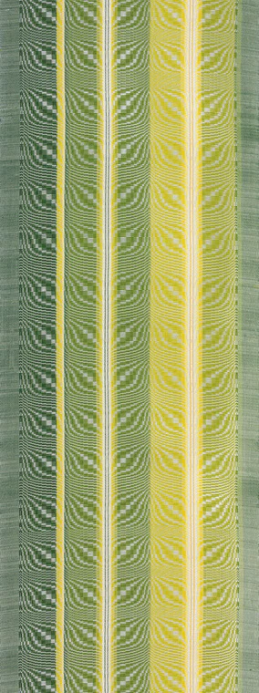photo Obi Sash of Float Weave "Green Light Shining"