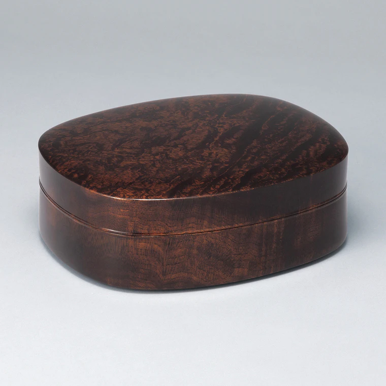 photo Jikoro (Food Container) with Japanese Zelkova and Figured Grain "Kodama (Tree Spirit)"