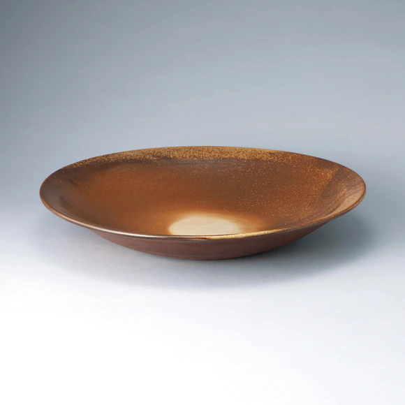 琉球南蛮墨流し手大皿(松島 朝義)｜ギャラリージャパン