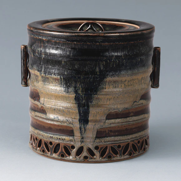 高取肩衝茶入(十五代 亀井味楽)｜ギャラリージャパン