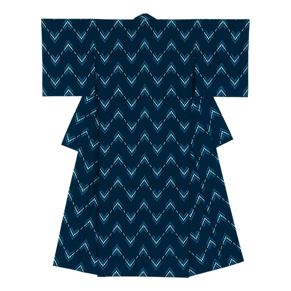 Kimono of Kurume Kasuri 