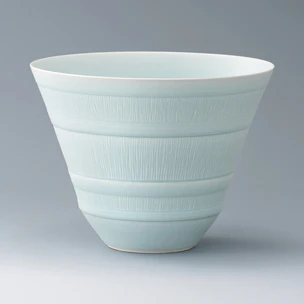 Icy Celadon Flower Vase