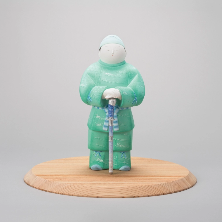 photo Ceramic Hollowed Sculpture with Polychromy Guardians of the Sea