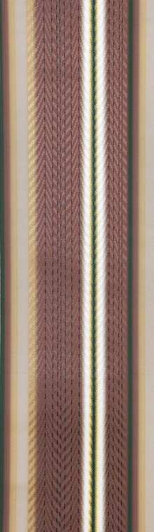 photo Obi Sash with Kando Type Stripes "Moonlit Feather Light"