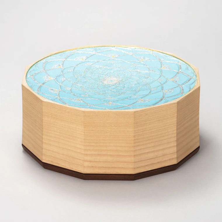 photo Coffer with Design in Kirikane "Emerald Mirror"