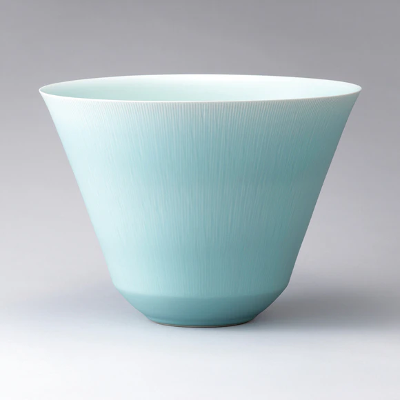 Icy Celadon Flower Vase