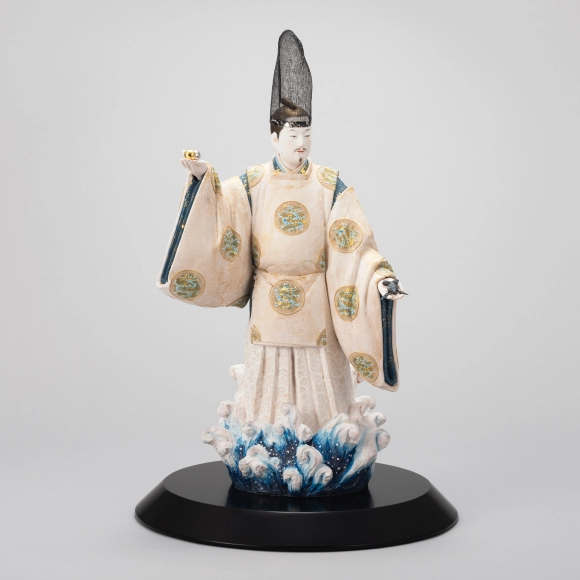 陶彫彩色「阿曇磯良」