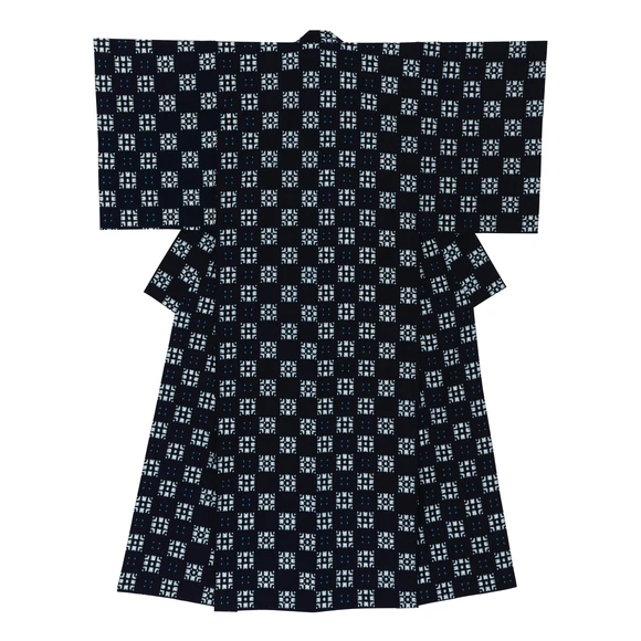 Kimono of Kurume Kasuri "Flower"