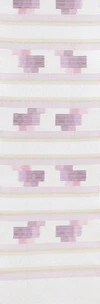 Ichimatsu Ro Gauze Obi Sash with Hanaori Pattern “Purple Scent”