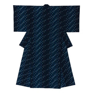Kimono of Kurume Kasuri "Sound of the Waves"
