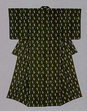 Kimono of Tsumugi with 