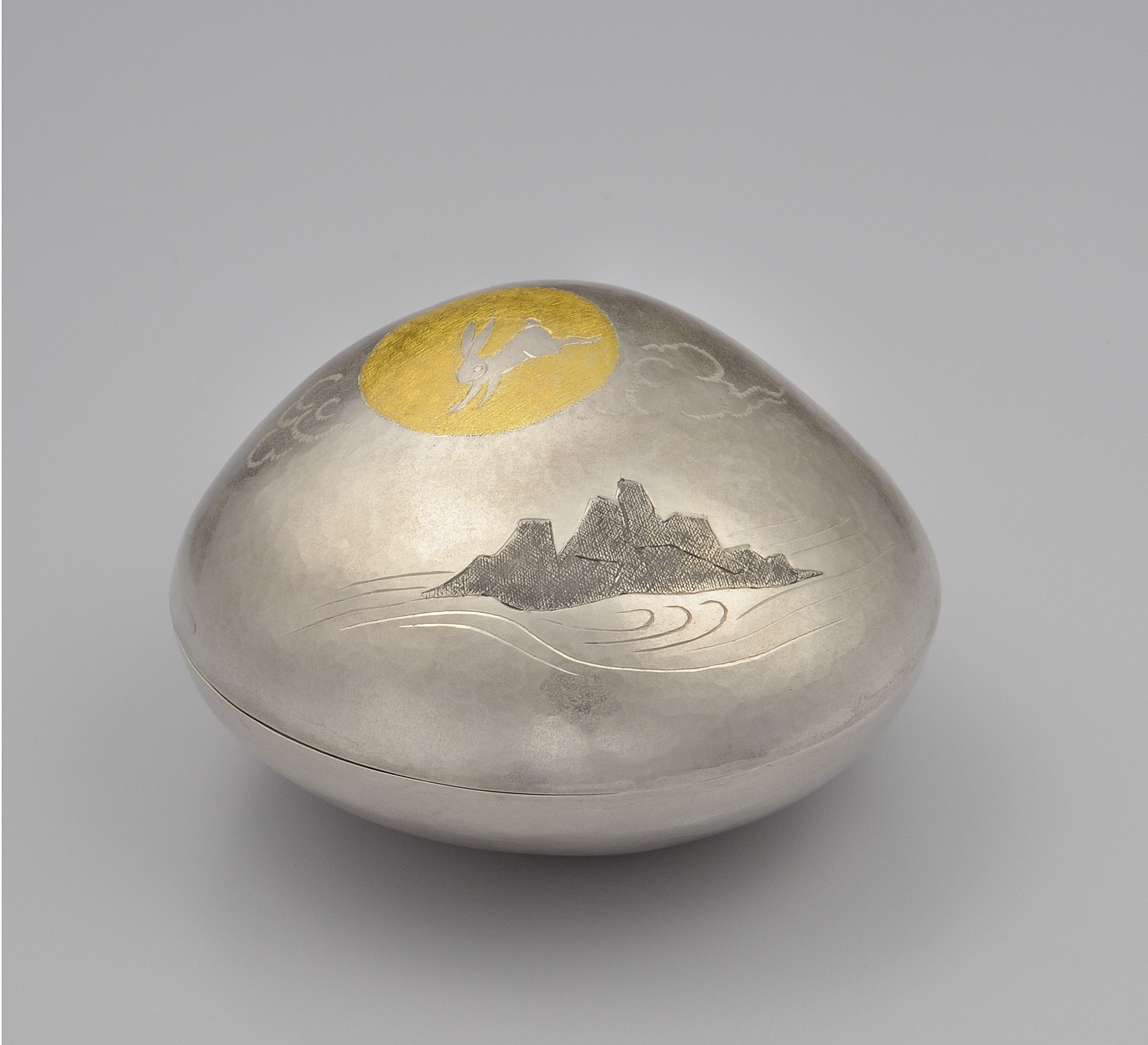 photo Silver Incense Container "Moon Palace"