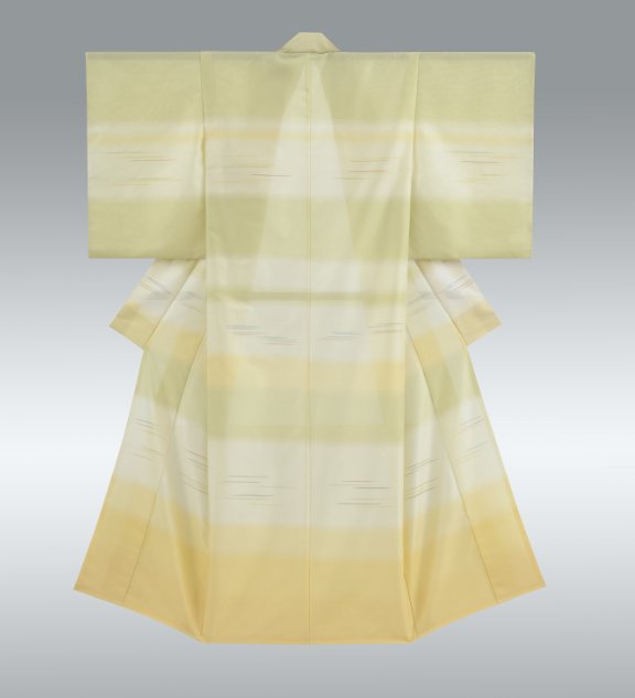 photo Kimono of Hishi-ro Style Hora-ro Weave Gauze "Ancient Path